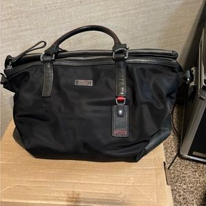 Black nylon women’s briefcase